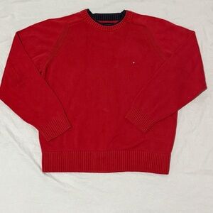 Tommy Hilfiger Men's Vibrant Red Crewneck Sweater